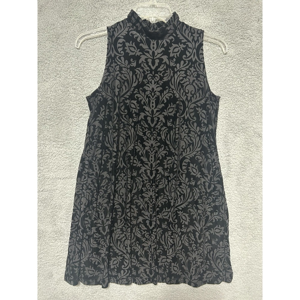 Ronni Nicole Women Black Velour Fit & Flare Cocktail Dress Keyhole Back Size 12